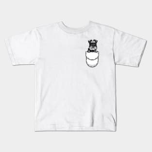 Miniature Schnauzer Pocket Dog Kids T-Shirt